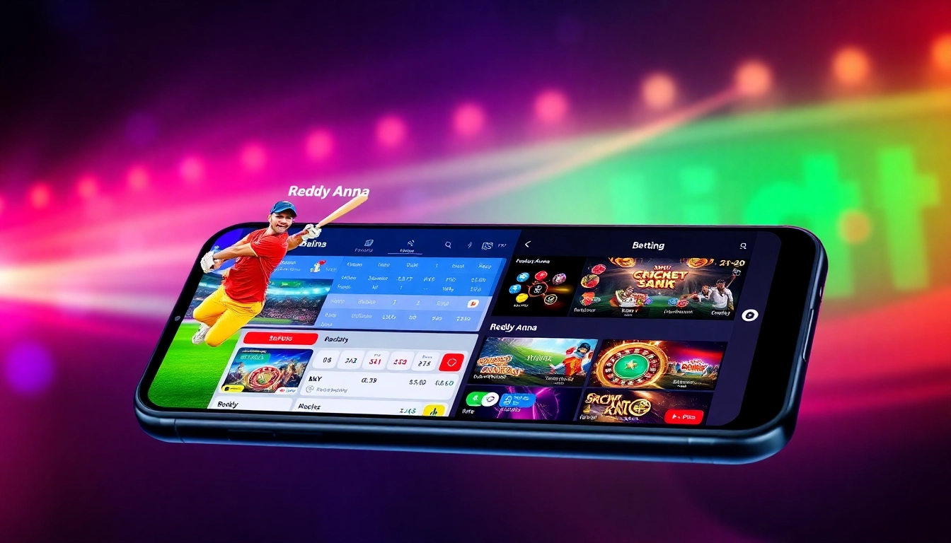 Reddy Anna betting platform in action, showing live cricket wagers and casino games, emphasizing trust and ease of use for Indian users.