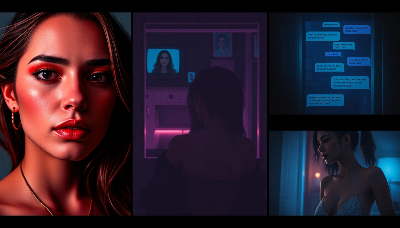 AI Porn Generator: hyperreal portrait collage across five styles with cinematic lighting.
